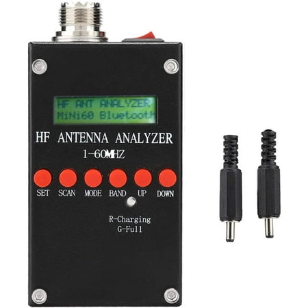 Tangxi Antenna Analyzer-Mini60 HF ANT SWR High Precision Antenna Analyzer 2.0V pp Typical Adjustabl,Support Measurement Data Waveform Analysis 